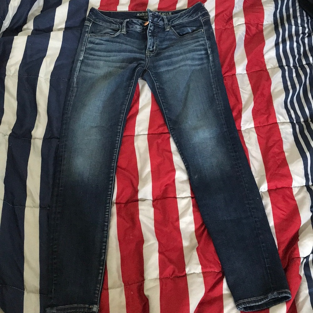 American Eagle super low rise skinny jeggings